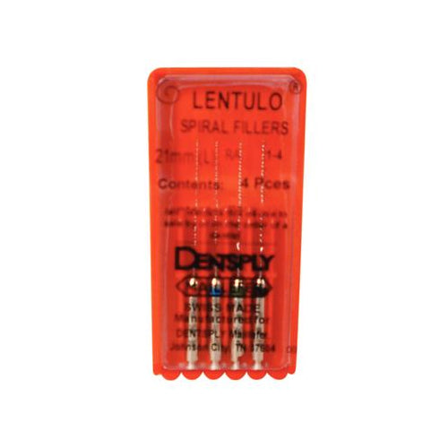 Dentsply Maillefer 671564 Lentulo Spiral Fillers Paste Carriers Stainless Steel #1-4 21mm 4/Pk Dentsply Maillefer 671564 Lentulo Spiral Fillers Paste Carriers Stainless Steel #1-4 21mm 4/Pk